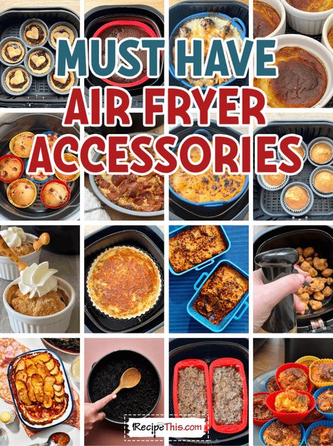 Must Have Air Fryer Accessories Airfryer Accessories, Air Fryer Wings, Small Air Fryer, New Air Fryer Recipes, Air Fryer Recipes Snacks, Air Fryer Accessories, The Best Air Fryer, Air Fryer Cooking Times, Air Fryer Fish