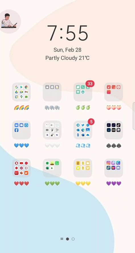 android phone organization color coded apps Organizing Phone Apps Aesthetic, Organize Phone Apps, Phone Things, Coding Apps, Iphone Layout, Phone Organization, Phone Apps, Android Phone, Color Coding