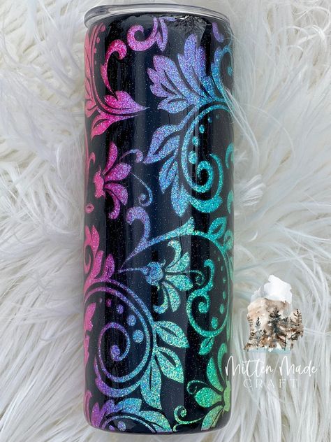 Black Tumbler, Glitter Tumbler Cups, Glitter Colors, Sublimation Ideas, Cup Designs, Drinks Tumbler, Custom Tumbler Cups, Tumbler Cups Diy, Custom Cup