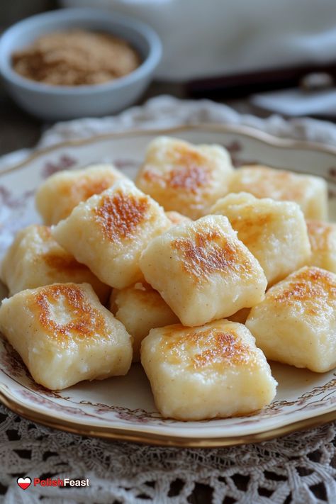 Polish Lazy Pierogi, known as Pierogi Leniwe is dish that combines simplicity with comfort. Make these dumplings with this simple and quick recipe! Lazy Perogy Casserole, Lazy Perogies, Baltic Recipes, Polish Pierogi Recipe, Potato Pierogi Recipe, Lazy Pierogi Recipe, Lazy Pierogi, Polish Food Traditional, Ukrainian Perogies Recipe