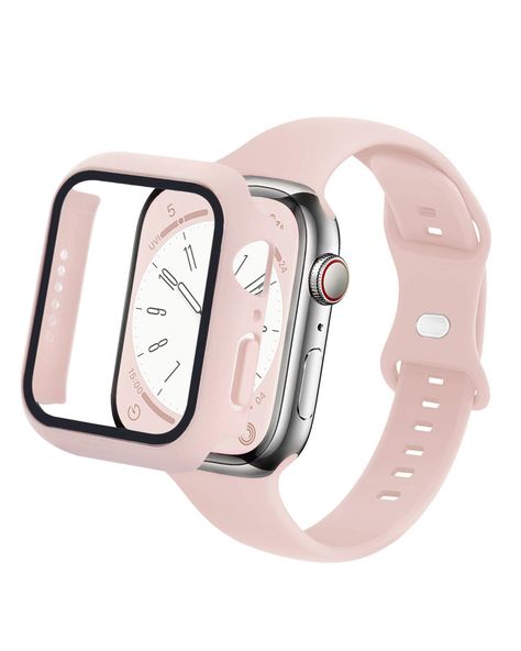 PRICES MAY VARY. Wide Compatibility: Our slim Apple Watch bands and case bundle for women are designed to fit sizes including, 38mm, 40mm, 41mm, 42mm, 44mm, and 45mm, as well as Series 9 8 7 6 5 4 3 2 1. They provide screen protection and are perfectly matched with our Apple Watch sport band. Combining style and functionality, they enhance both the look and protection of your Apple Watch. Personalized Design: Casual yet looks sleek, the unique narrow and slim design makes the wristband lightweig Pink Apple Watch, Pink Apple Watch Band, Cute Apple Watch Bands, Slim Watches, Apple Watch Bands Sports, Apple Watch 38mm, 38mm Apple Watch Band, Color Bands, Slim Design