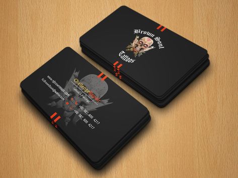 Tattoo Visit Card, Tattoo Visiting Card Design, Tattoo Card Design, Tattoo Business Cards Ideas, Tattoo Business Cards, Tattoo Artist Quotes, Tattoo Artist Business Cards, Shop Business Card, Illustration Business Cards