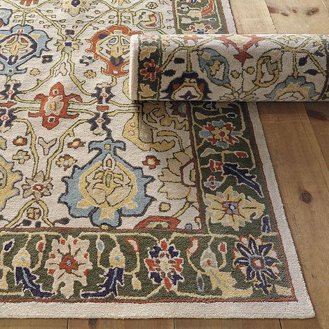 Carli Hand Tufted Wool Multi Rug Hall Color, Antelope Rug, Hall Colour, Playful Palette, Hand Tufted Rug, Multi Rug, Persian Pattern, Personalized Towels, 9x12 Rug