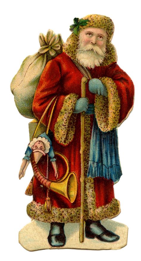 Victorian Christmas Clip Art - Old World Santa - The Graphics Fairy Images Noêl Vintages, Old World Santa, Victorian Santa, Christmas Ephemera, Vintage Christmas Images, Graphics Fairy, Thanksgiving Games, Christmas Graphics, Thanksgiving Fun