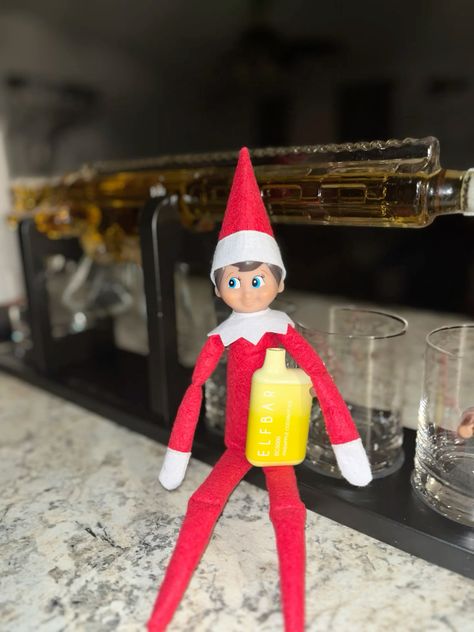 Elf on the Shelf for Adults The Elf On The Shelf, Elf On The Shelf Ideas, Shelf Ideas, The Elf, On The Shelf, Elf On The Shelf, My Kids, Elf, Shelves