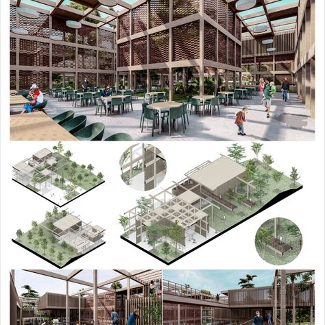 Homes for the homeless students Terrace Architecture Design, Tree In House Architecture, Bridge Between Two Buildings, In Between Architecture, House Concept Architecture, Competition Architecture, Module Architecture, Grid Architecture, Social Housing Architecture