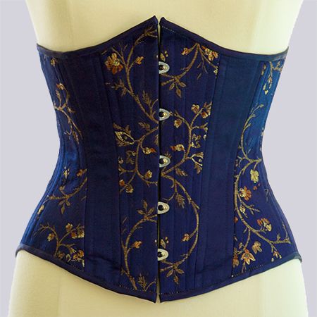 Tapestries Pretty enough to wear as outerwear Blue Underbust Corset, Navy Blue Corset, Mertensia Virginica, Navy Corset, Tapestry Corset, Ravenclaw Outfit, Otherworldly Beauty, Gold Corset, Corset Costumes