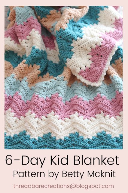 Threadbare Creations, Sweetheart Blanket, Crochet Kids Blanket, Crochet Blanket Border, Recipes Tutorials, Kid Blanket, Crochet Baby Blanket Free Pattern, Kids Blanket