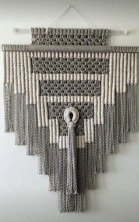 Art Macramé, Modern Macrame Wall Hanging, Makramee Diy, Macrame Knots Pattern, Macrame Wall Hanging Diy, Macrame Wall Decor, Macrame Wall Hanging Patterns, Bohemian Home Decor, Wall Hanging Diy