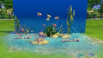 Underwater Ceiling, Sims4 Mermaid, Sims Furniture, Underwater Background, Mermaid Skin, Ts4 Mods, Underwater Plants, Sea Plants, Sims 4 House Plans