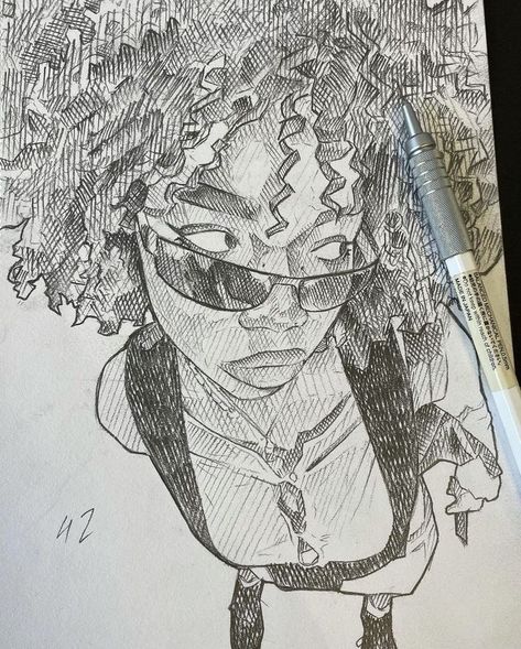 Black People Sketches, Cool Drawing References, Black Art Drawings, Art Sketches Aesthetic, Celeb Drawings, Sketch Book Cover, Black Drawings, Animation Art Sketches, Art Sketches Pencil