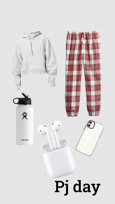 What To Wear On Pj Day At School, Pajamas Layout, Pj Day Outfits, Pj Outfit Ideas, Pj Day Spirit Week Outfits, Pj Fits, Friday Fits, Pajama Fits, Cute Pj Outfits