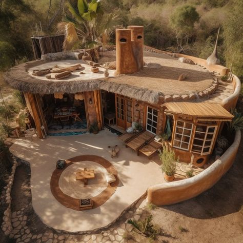 Honeycomb house concept Ellipticaura6874@gmail.com Cob Houses Exterior, Cob House Living Room, Cobb Houses Exterior, Cob Homes Exterior, Mud House Exterior, Cob House Plans Layout, Earthship Home Exterior, Cob House Exterior, Cob House Design