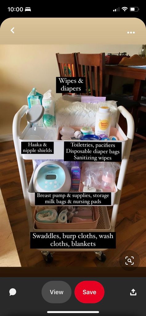 Portable Nursing Station, Bedside Nursery Station, Bedside Diaper Station, Newborn Bedside Station, Bedside Baby Station, Pumping Organization, Newborn Cart Organizer, Nursing Cart Organizer, Diaper Changing Station Organization