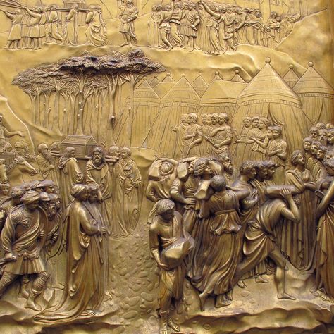 Gates Of Paradise, Lorenzo Ghiberti, Relief Tiles, Infant Jesus, Relief Sculpture, High Relief, Dark Academia Aesthetic, Art Masters, Old Master