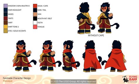 Ref Sheet, Silly Kids, Lego Characters, Monkie Kid, Lego For Kids, Journey To The West, Monkey King, Kid Character, Character Sheet