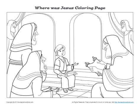 Where was Jesus? | Printable Bible Coloring Pages and Activities Where Is Jesus, Jesus Printable, Jesus In The Temple, Jesus Coloring Pages, Story Of Jesus, Bible Activities For Kids, Bible Story Crafts, Preschool Coloring Pages, Preschool Bible