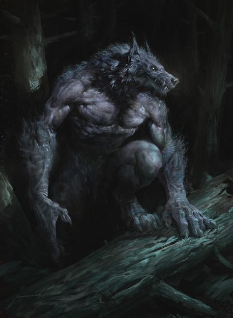 ArtStation - Werewolf Wolfman Art, Werewolf Vs Vampire, Werewolf Drawing, Werewolf The Apocalypse, Werewolf Aesthetic, Comic Ideas, Werewolf Art, Vampires And Werewolves, Fantasy Beasts