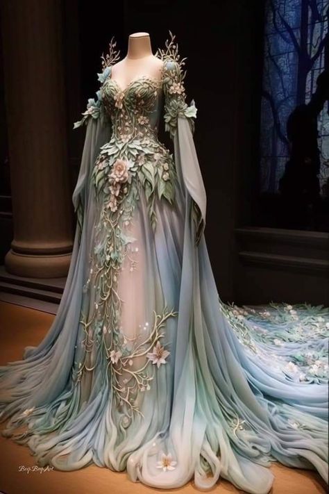 Fairy Wedding, Fantasy Clothes, Fantasy Outfits, Fantasy Dresses, Fantasy Wedding, Dream Wedding Ideas Dresses, Fantasy Gowns, Prom Dress Inspiration, Pretty Prom Dresses