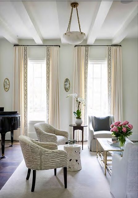 BEFORE AND AFTER LIVING ROOM AND DINING ROOM - design indulgence Ideas For Living Room Curtains, Dining Room Window Treatments, Simple Ceiling Design, Elegant Draperies, Living Room Drapes, Dining Room Windows, Linen Curtain Panels, Window Treatments Living Room, Linen Curtain