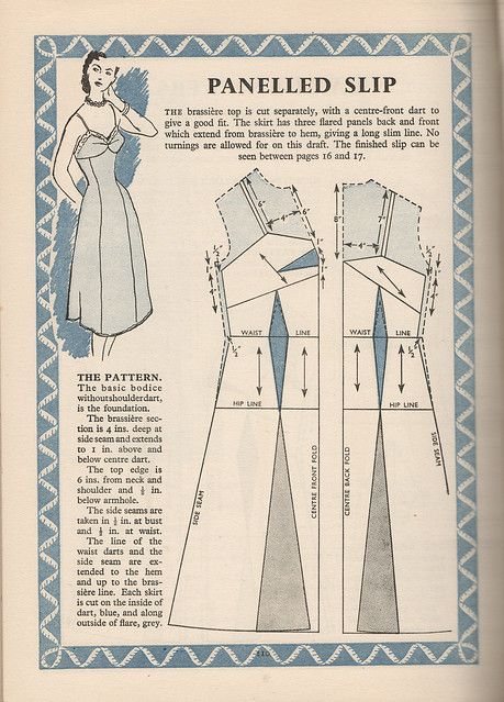 Pola Blus, Lingerie Patterns, Patron Vintage, Sewing Lingerie, Vintage Slips, Diy Sewing Clothes, Clothes Sewing Patterns, Vestidos Vintage, Pattern Drafting