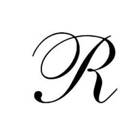 Letter R In Different Fonts, Letter R In Cursive, R With A Heart Tattoo, Letter R Fonts Design, R Initial On Nails, Letter R On Nails, R Cursive Letter, R Design Letter, R Tattoo Letter Initial