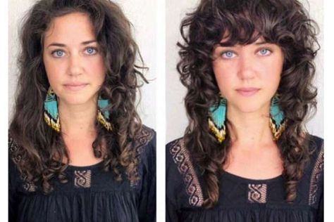 The San Francisco haircut that’s taking over Instagram Naturally Hairstyles, Curly Shag Haircut, Curly Hair Trends, Haircuts For Curly Hair, Curly Hair With Bangs, Trending Hairstyles, Hair Curly, Curly Hair Cuts, Short Curly Hair