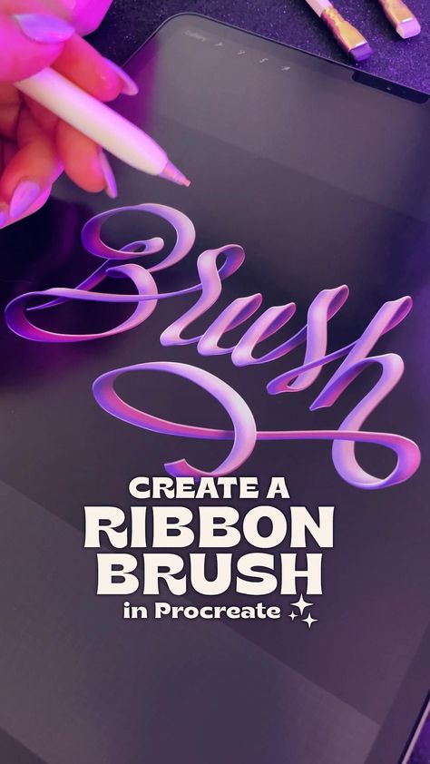 ✅⬆️ CLICK THE LINK!! ⬆️ Learn how to create a custom ribbon brush in Procreate! #procreate #digitalart . #Create_Brush_In_Procreate #How_To_Make_A_Hair_Brush_In_Procreate #Procreate_Brush_Codes #Ribbon_Brush_Procreate Procreate App Tutorial, Free Procreate Brushes, Procreate Ipad Tutorials, Ipad Tutorials, Free Procreate, Graphic Design Tutorials Learning, Procreate Ipad Art, Procreate Brushes Free, Procreate Lettering