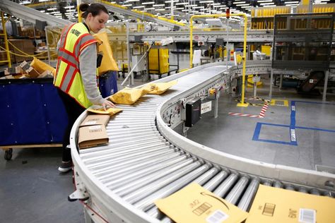 Amazon Warehouse, Pass Photo, Small Warehouse, Amazon Jobs, Amazon Fulfillment Center, Paper City, Fishing Tackle Box, Garbage Truck, Full Time Work