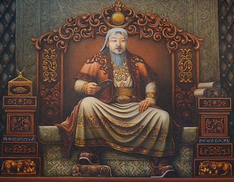 Mongol Empire, Golden Horde, Mughal Art Paintings, Genghis Khan, Pattern Tattoo, Historical Art, Central Asia, Mongolia, Ancient Times