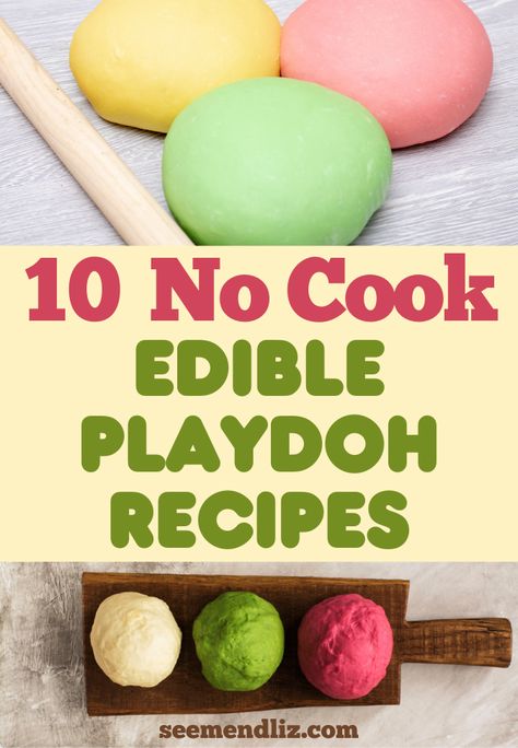 Easy Edible Playdough, Edible Playdough Recipes, Baby Play Dough, Taste Safe Sensory Play, Edible Playdoh, Edible Play Dough Recipe, Edible Sensory Play, Recipes For Babies, Edible Clay