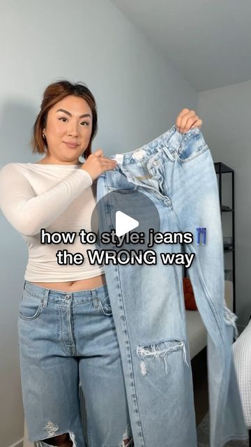 Janette Ok on Instagram Refashion Jeans Diy, How To Upcycle Jeans, Diy Distressed Jeans Tutorial, Jeans Transformation Ideas, Patchwork Jeans Diy, How To Distress Jeans, Diy Jeans Refashion, How To Make Ripped Jeans, Patched Jeans Diy