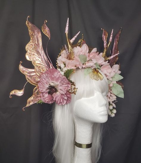 Torrington Connecticut, Fairy Academia, Edm Outfit, Fairy Headpiece, Fantasy Crown, Instagram Branding Design, Mermaid Pictures, Pink Fairy, Blue Morpho