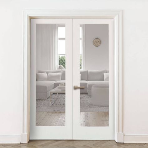 Frosted glass interior doors