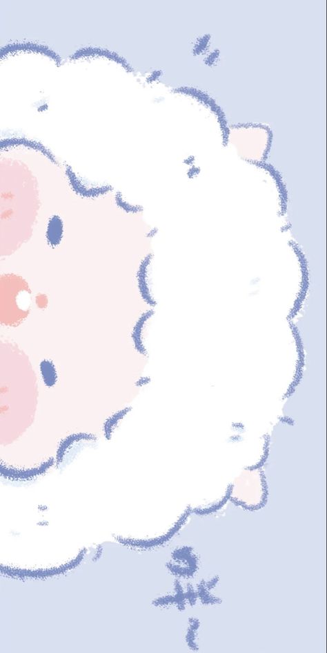 Cute Sheep Wallpaper Aesthetic, Cute Sheep Wallpaper, Lamb Wallpaper, Cute Desktop Wallpaper, Cute Pastel Wallpaper, Cute Sheep, Anime Wallpaper Phone, Cute Wallpaper For Phone, Kawaii Wallpaper