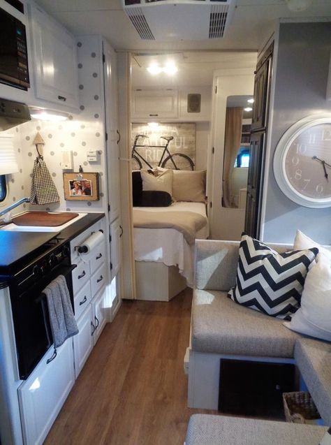 Van Conversion Layout, Rv Interior Remodel, Tiny House Camper, Airstream Interior, Camper Trailer Remodel, Caravan Renovation, Diy Camper Remodel, Caravan Interior, Tiny House Inspiration