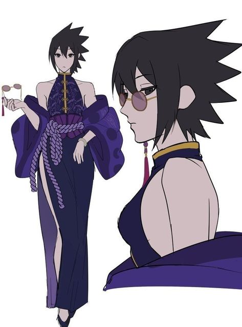 Sasuke Uchiha Fanart, Fem Sasuke, Anime Muscle, Sasuke Shippuden, Naruto Oc Characters, Naruto Teams, Naruko Uzumaki, Sasuke X Naruto, Uchiha Sasuke