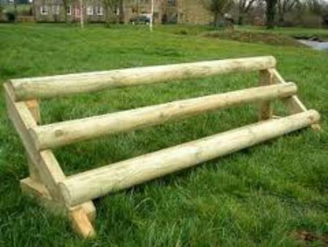 Three Rail Jump Cross Country Jumps, Horse Jumps, Country Fences, Dream Stables, Horse Exercises, Horse Diy, Diy Cross, Equestrian Sports, Horse Blankets