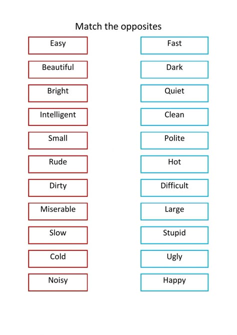 Opposites Worksheet Grade 1, Opposite Adjectives Worksheets, 1st Class English Worksheet, Adjectives Worksheet For Grade 1, English Writing Skills Worksheets, Vocabulary Words Worksheet, Opposite Worksheet, Adjectives For Kids, Adjectives Exercises