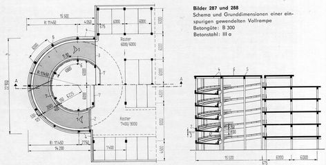 Parking Design Plan, Tiny Concrete House, Parking Ramp, Ramps Architecture, Parking Plan, Parking Lot Architecture, Interior Design Portfolio Layout, Parking Building, Ramp Design