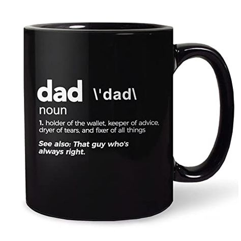 Dad Crafts, Dad Definition, Mug For Dad, Dad Coffee Mug, New Dad Gift, Diy Mugs, Diy Father's Day Gifts, Female Artist, Fathers Day Mugs