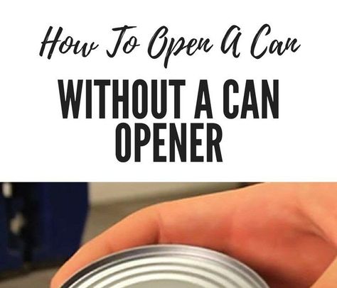 Life Tricks Good to know: how to open a can without a can opener You never know when it is necessary to open a can without a can op... How To Open A Can Without A Can Opener, Life Tricks, Japanese Soup, Homemade Cleaning, Iron Rich Foods, Homemade Cleaning Products, Good To Know, Digital Tv, Best Face Mask