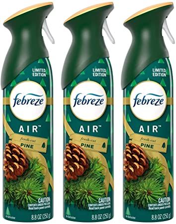 Febreze Air - Air Freshener Spray - Limited Edition - Winter Collection 2017 - Fresh-Cut Pine - Net Wt. 8.8 OZ (250 g) Per Bottle - Pack of 3 Bottles Febreeze Spray, Increase Height Exercise, Air Freshener Spray, Toilet Spray, Room Freshener, Room Smells, Holiday Scents, Linen Spray, Home Scents