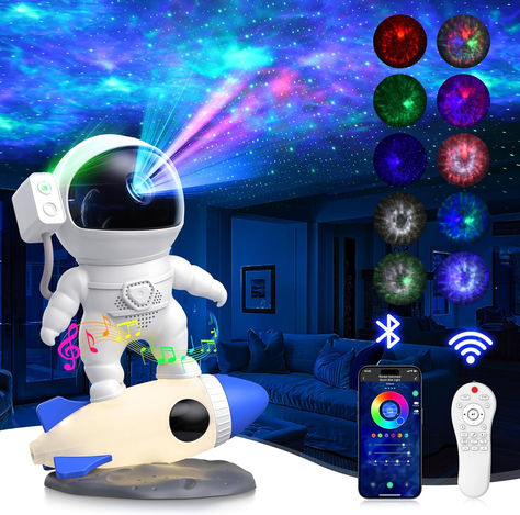 This star projector with a high-definition lens for clear and stunning projection effects, extends the ceiling galaxy light projection range, boasts a magnetically connected head, Its 360° rotating head can be easily to project the galaxy Rocket Lamp, Galaxy Light, Star Projector Light, Galaxy Projector, Galaxy Lights, Star Night Light, Night Light Projector, Star Projector, Night Light Kids