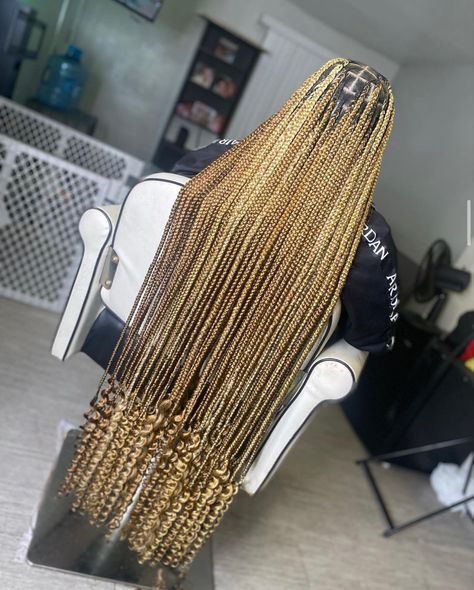 Gold Knotless Braids, Gold And Black Hair, Black Hair Braids, Knotless Braids With Curls, Styling Braids, Best Braid Styles, Hair Growth Home Remedies, Hair Braid Patterns, Box Braid Hair