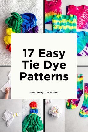 Tie Dye Designs Pattern, Easy Diy Tie Dye, Cool Tie Dye Patterns, Tie Dye Folding Techniques, Tie Dye Shirts Patterns, Ty Dye, Tye Dye Patterns, Diy Tie Dye Techniques, Diy Tie Dye Designs