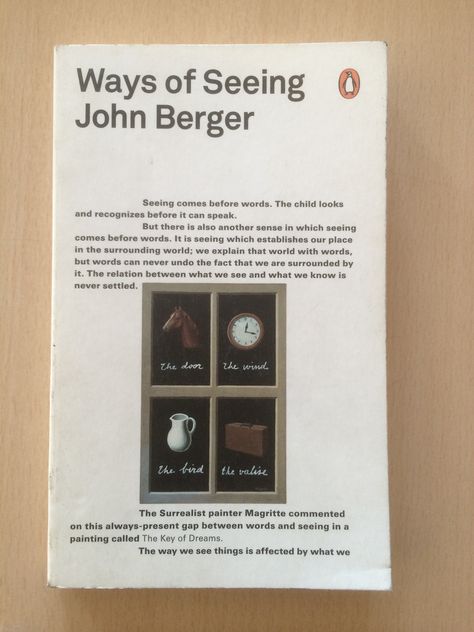 Ways of Seeing - John Berger John Berger, Winter Reading, Critical Theory, Penguin Book, Art Basics, Books Literature, Classic Book, Ways Of Seeing, Penguin Books