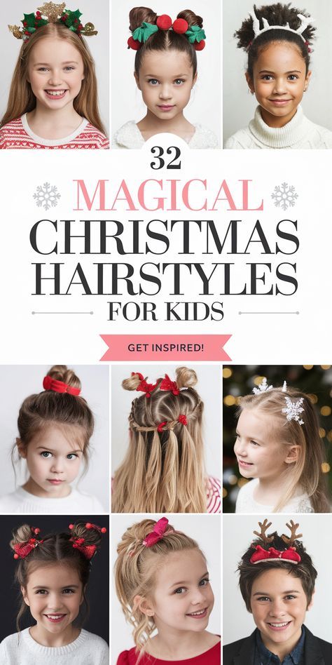 Christmas Tinsel Hair, Christmas Hairstyles For Kids Short Hair, Christmas Girls Hairstyles, Elf Hairstyles Christmas, Toddler Christmas Hairstyles, Christmas Elf Hairstyles, Easy Christmas Hairstyles For Kids, Elf Hairstyles Short, Christmas Hair Ideas For Kids