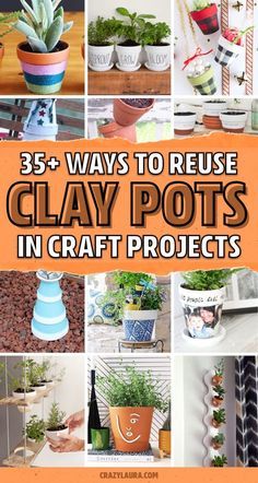 Mini Clay Pot Crafts, Terracotta Diy, Pot Craft, Crazy Laura, Small Clay Pot, Terra Cotta Pot Crafts Diy, Small Terracotta Pots, Clay Pot Projects, Flower Pot People