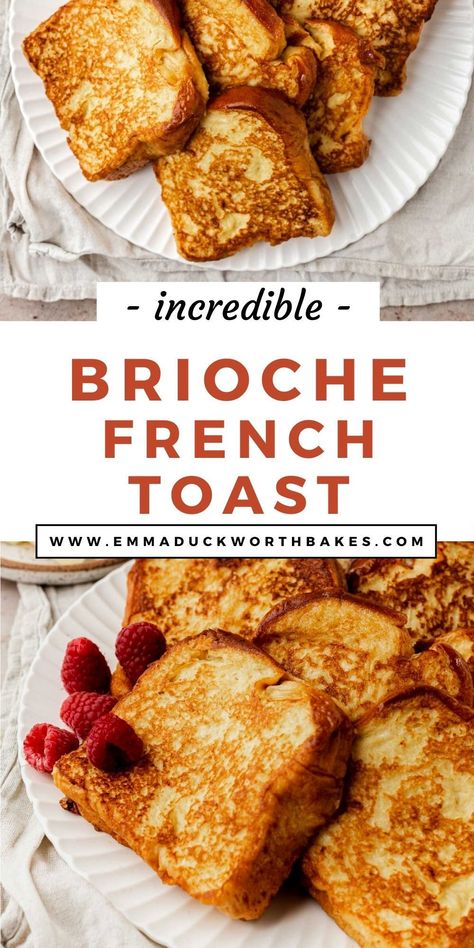 Best Brioche French Toast, Breakfast Brioche, Brioche French Toast Recipe, French Brioche, Toast Hawaii, Homemade French Toast, Easy French Toast Recipe, Brioche French Toast, Healthy Breakfast Recipe